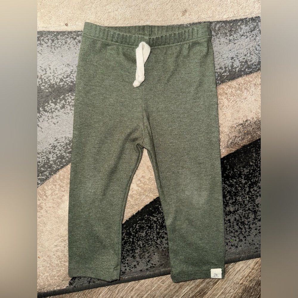 Lulu and Roo Green Joggers with Elastic Waistband